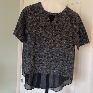 Lou & Grey Black and Gray top Size Small
